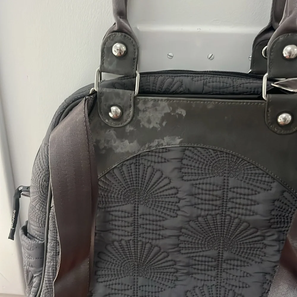 Petunia Pickle Bottom Champs-Elysees Stop Embossed Satchel Diaper Bag,NWT